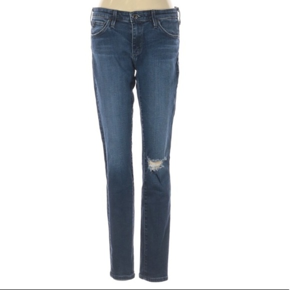 Adriano Goldschmied the legging ankle skinny jeans blue medium wash 27 - Picture 1 of 5